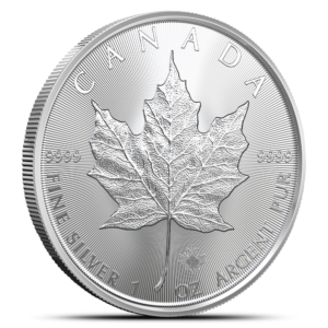 Silver Canadian Maple Leaf